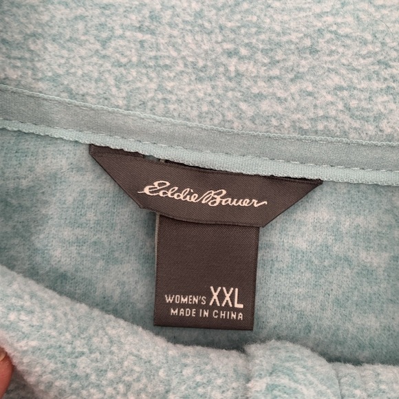 Eddie Bauer Ultra Soft Fleece 1/4 Zip Long Sleeve Pullover - Size XXL - Picture 4 of 5
